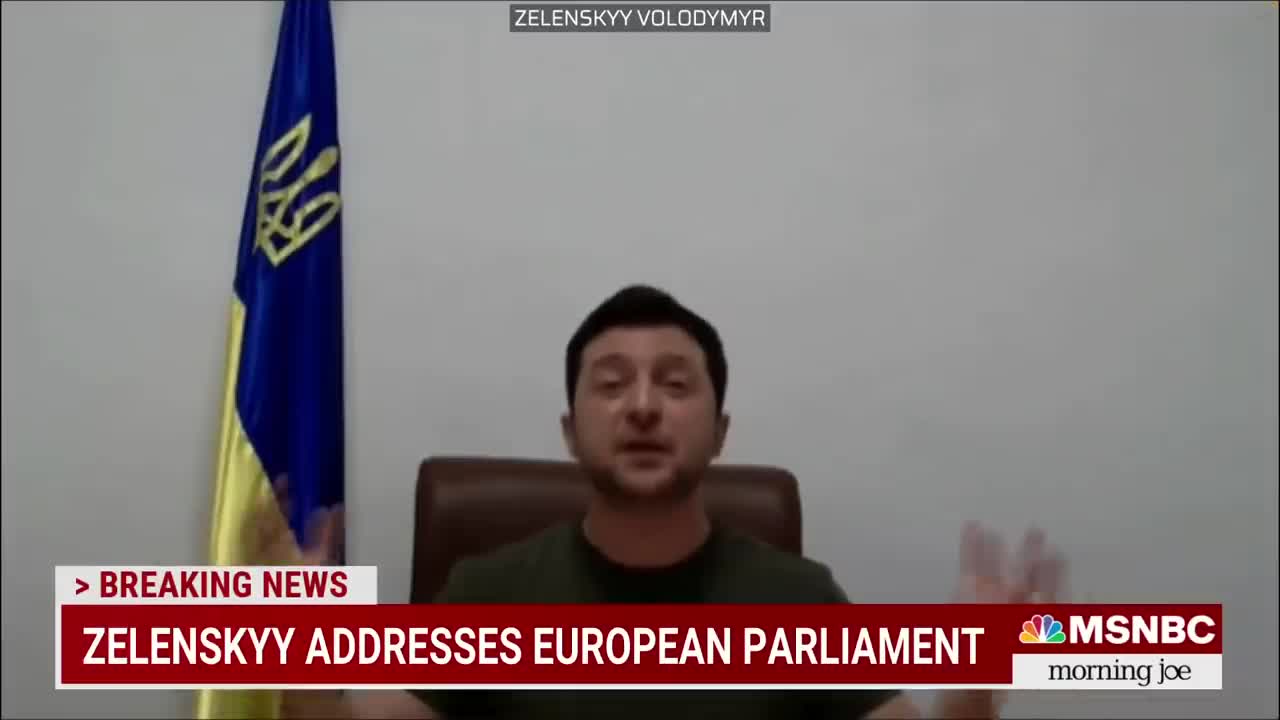 Zelenskyy Addresses European Parliament As Russian Invasion Intensifies