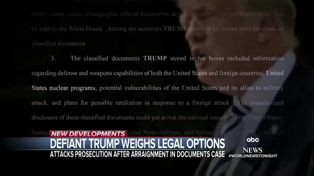 Trump weighs legal team options |WNT