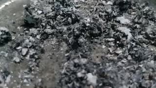 granules of a cigarette smoke