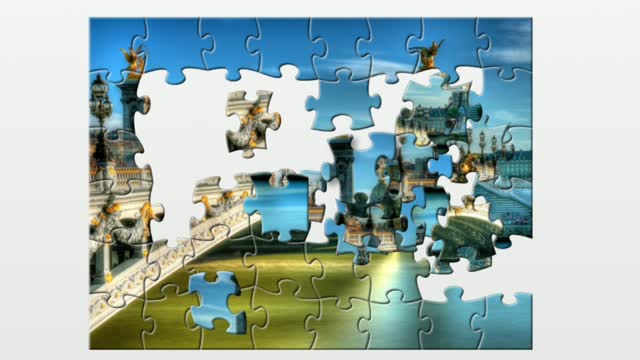 Puzzle. Pont Alexandre III France.