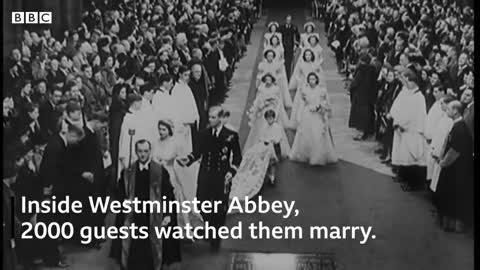 Queen Elizabeth ll and Prince Philip's wedding