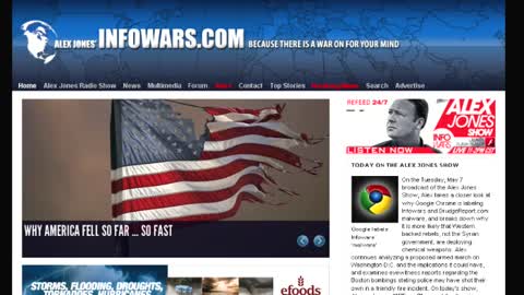 The Alex Jones Show. Who do these chemical weapons belong to?