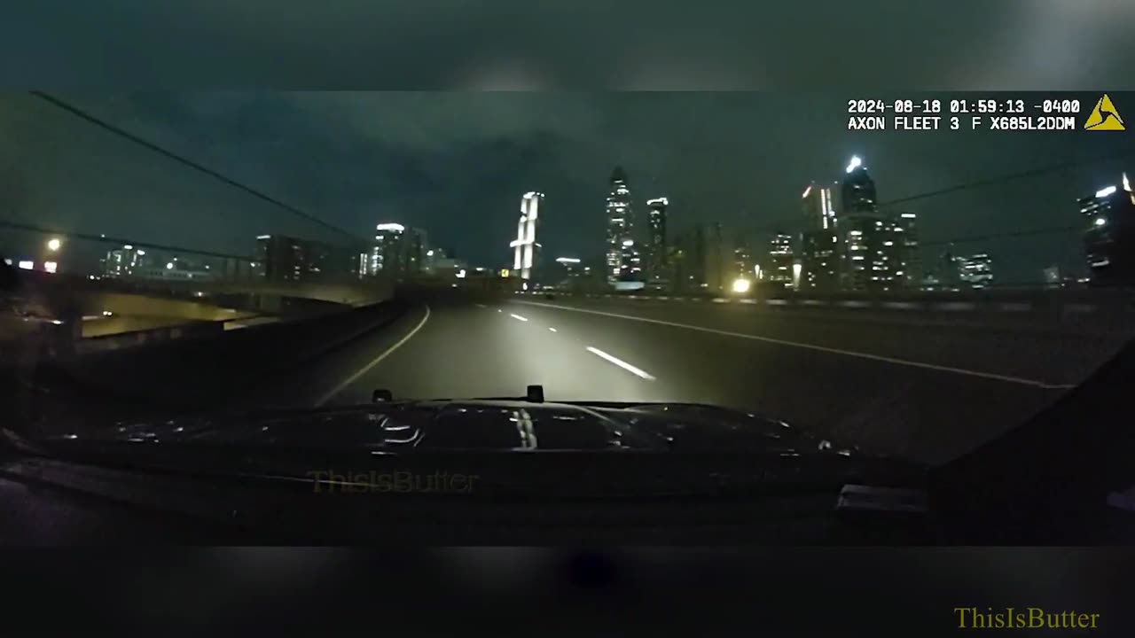 Atlanta police release video of a brief chase of a street racer that ending in crash, arrest