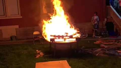 Slow-mo Crate Bonfire