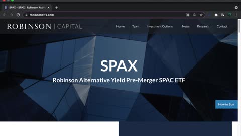 New ETF: SPAX (Alternative Pre-Merger)(06/22/2021)