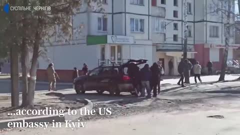 Russian forces 'shoot down civilians lining up for bread' in Chernihiv, Ukraine