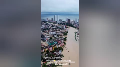 reef storm leaves city underwater