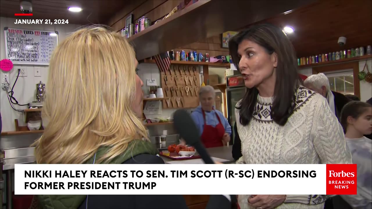 Nikki Haley Reacts To Tim Scott Endorsing Trump Over Her