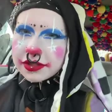 Trans-Clown doesn't feel He/iT needs to work b/c he Makes people LAUGH 📍 #ClownWorld