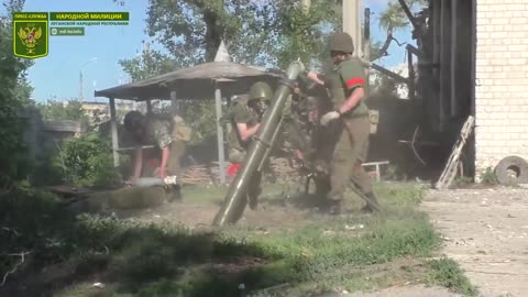 Ukraine War Combat Footage: LPR Russian Mortar team at Severodonetsk 2022