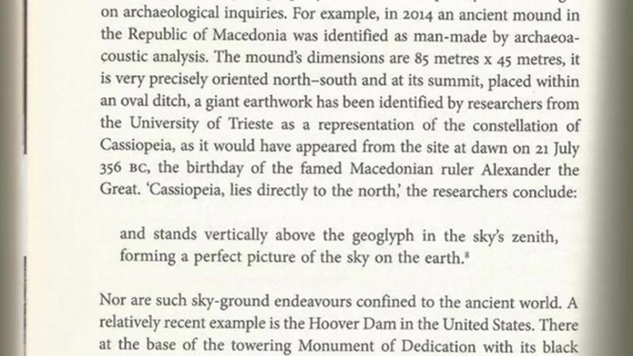 Graham Hancock - Magicians of the Gods, Dating with the stars: Kanda Geoglyph