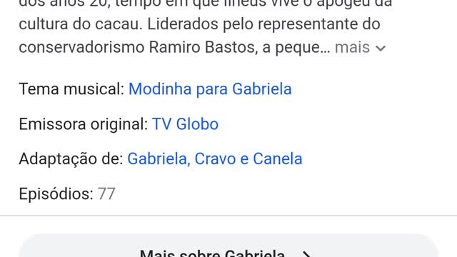 ME FALE ALGO SOBRE GABRIELA