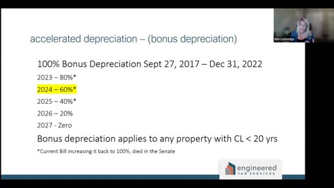 Cost Segregation + Bonus Depreciation