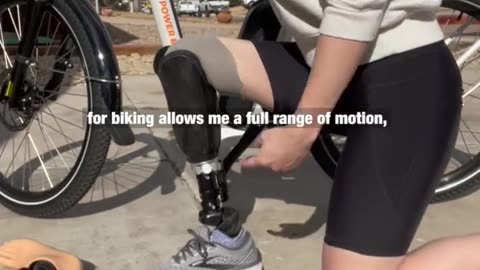 How a leg amputee bike again