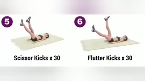 6 exercise to get flat belly