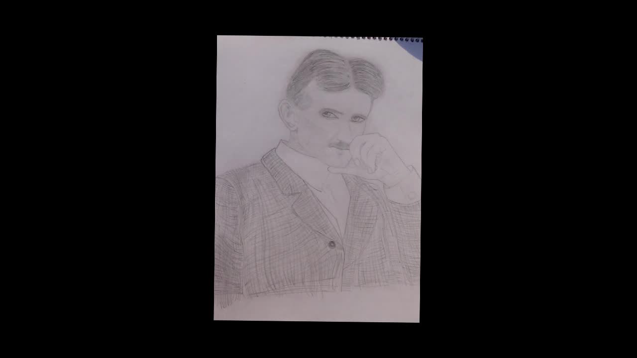 drawing nikola tesla :)