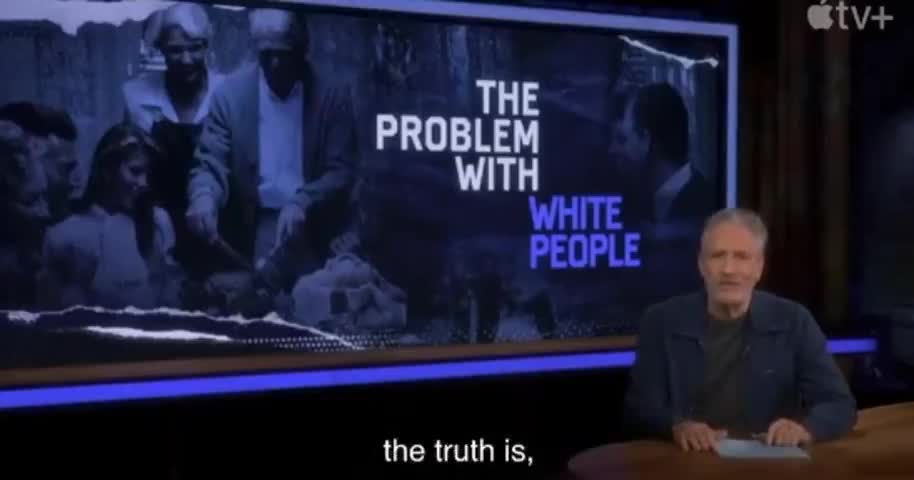 JON STEWART LECTURES 'DEAR FELLOW WHITE PEOPLE'