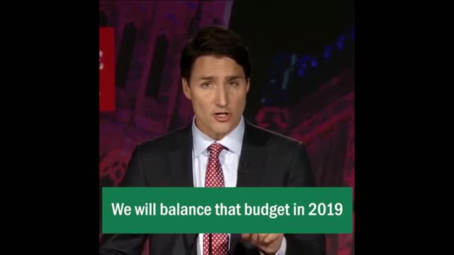 JUSTIN TRUDEAU balances the budget