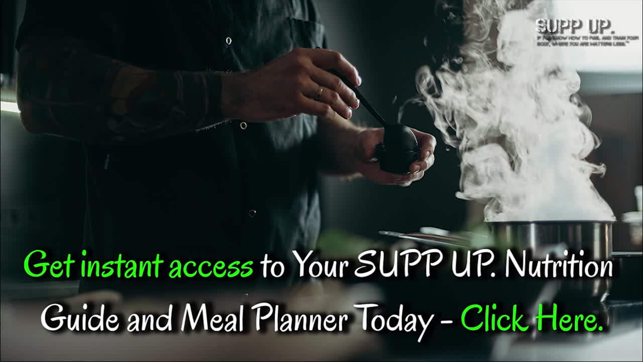 SUPP UP. Nutrition Guide, Meal Planner -The BEST of Its Kind