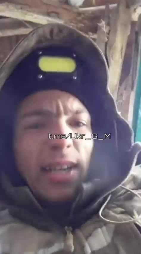 UA POV: 26-11-2023. Avdeevka. Ukrainian soldier in Avdeevka, explosions can be heard close to him.