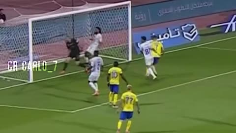 Cristiano header 🔥 against Al-Fateh last night 🙌