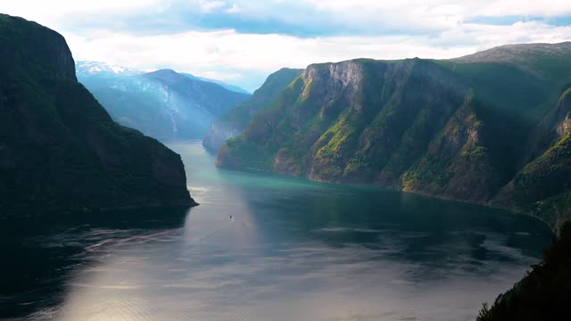 beautiful nature norway natural landscape sognefjord or sognefjorden norway flam