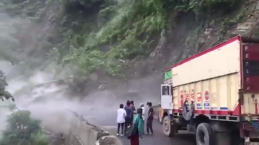 A landslide in Mizoram, India.