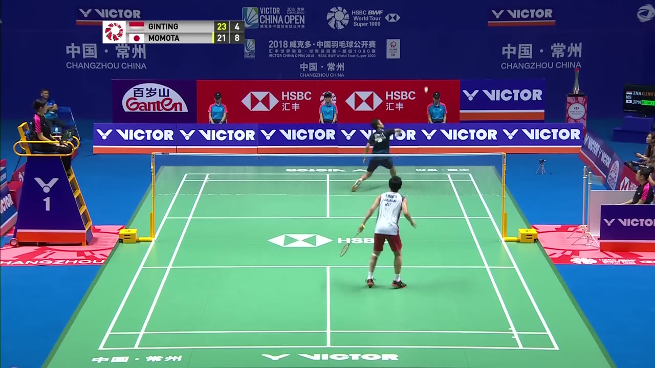 F ｜ MS ｜ Anthony Sinisuka GINTING (INA) vs Kento MOMOTA (JPN) [3] ｜ BWF 2018. Closeup HD