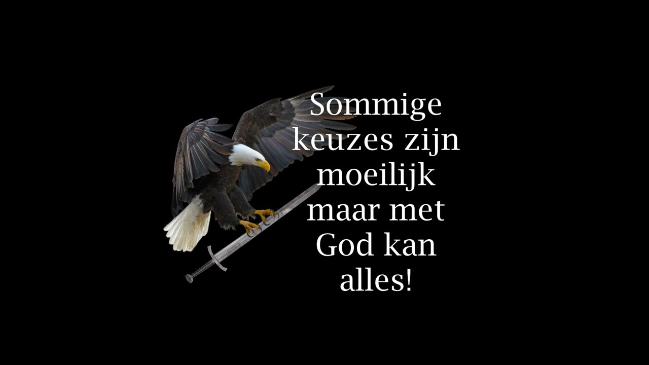 Sommige keuzes zijn moeilijk maar met God kan alles!