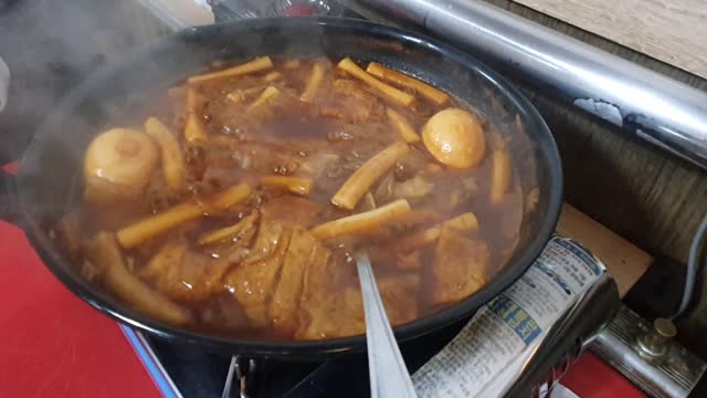 Boiling tteokbokki