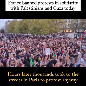 FRANCE BANNED PRO-PALESTINIAN PROTESTS AND FAILED