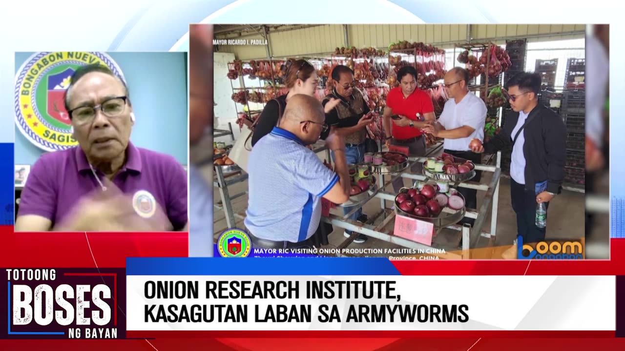 Onion research institute, kasagutan laban sa armyworms