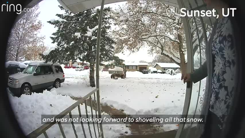 Bobcat and little girl crosses path and daddy big forgets dog outside