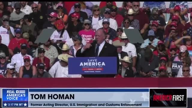 If He comes back I come back and we fix this shit! Tom Homan 🎤 drop