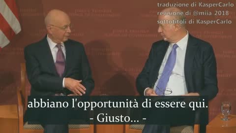 Klaus Schwab: Dunque, noi penetriamo nei quadri dirigenti