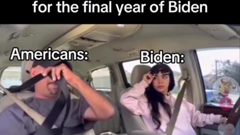 Biden supporter driving and all Americans as passengers