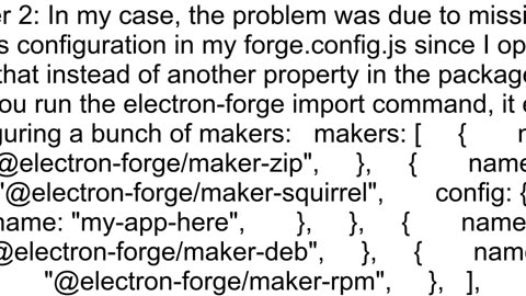 electronforge make results in Error Could not find any make targets configured for the quotwin32quo