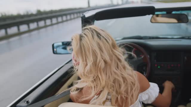 Beautiful Girl with her luxury car