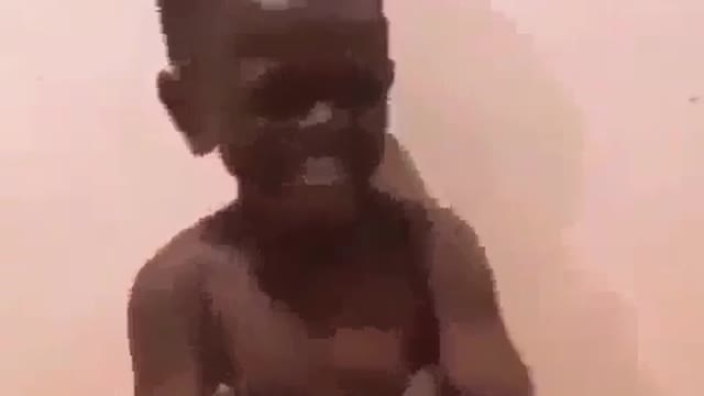 Funny expression of boy