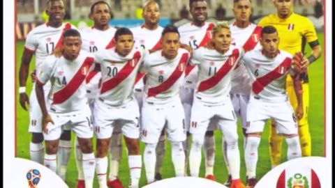 PANINI STICKERS PERU TEAM WORLD CUP 2018