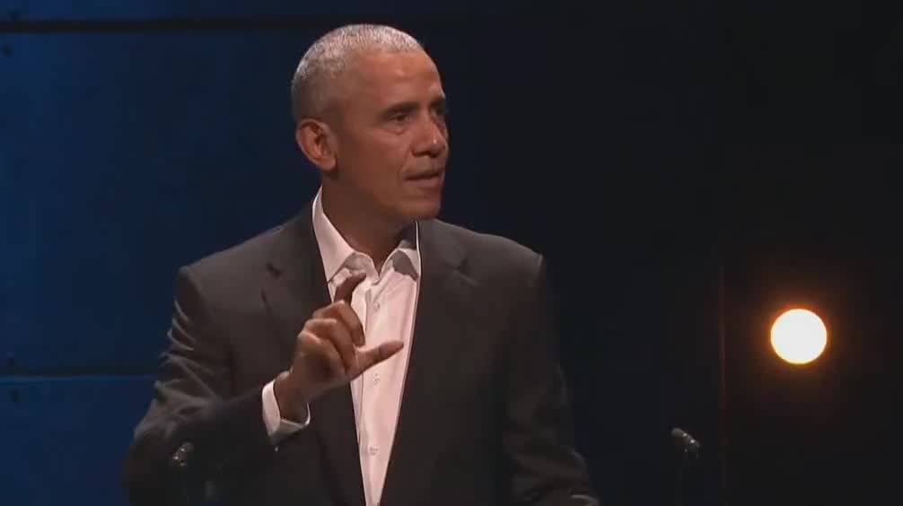 Obama on disinformation, conspiracy theories and hate online: