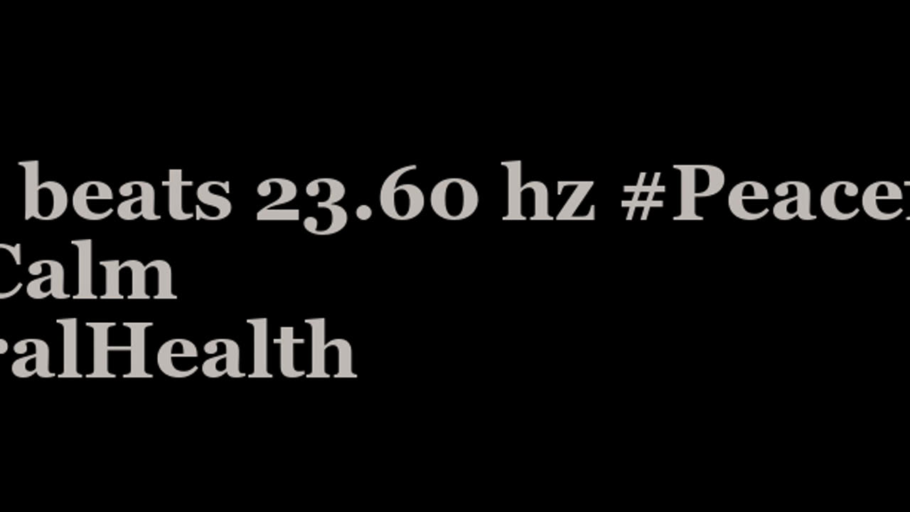 binaural_beats_23.60hz_AudioTherapy MindCalm HealingMeditation