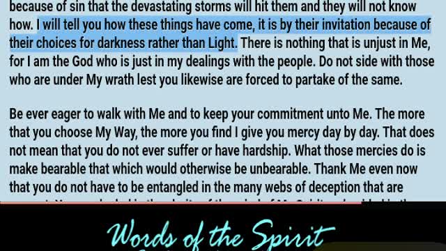 Words of the Spirit. July 14 2022