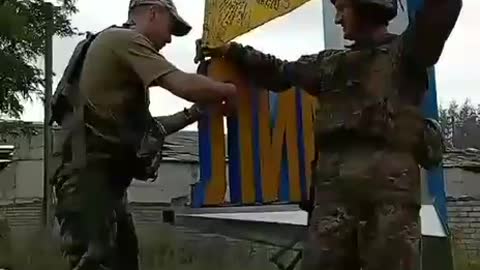 Ukrainian soldiers are very happy for their achievements on the battlefield