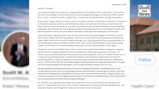 Dr. Scott Atlas has publicly shared his resignation letter