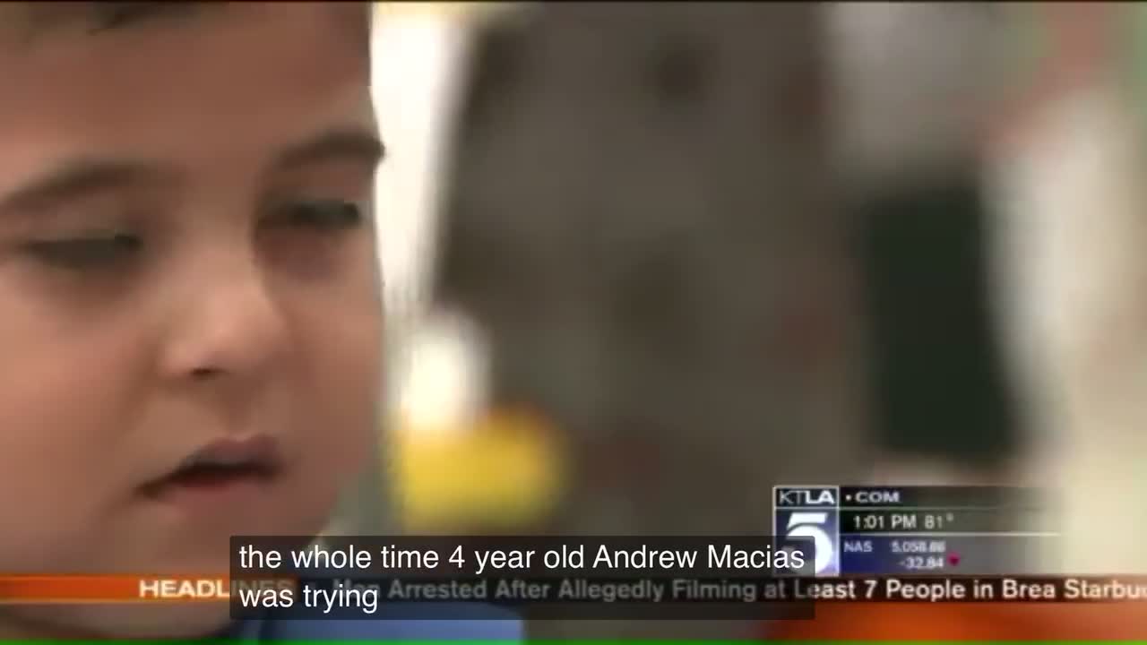 Reporter make kid 4 cry missing his mom on TV