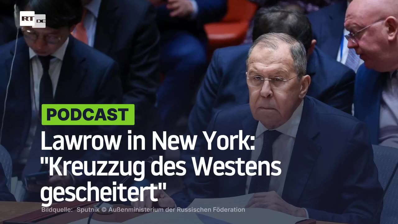 Lawrow in New York: "Kreuzzug des Westens gescheitert"