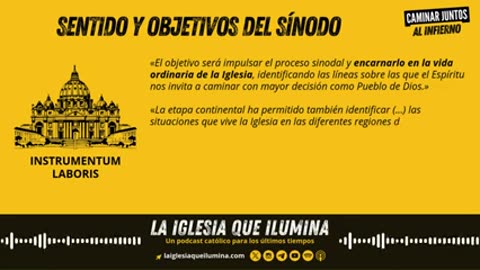 Caminar juntos AL INFIERNO (El Sínodo de la Sinodalidad no es católico)