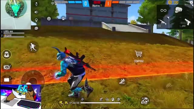 Free Fire EM 1 PESSOA wonderful god operation, learn quickly5