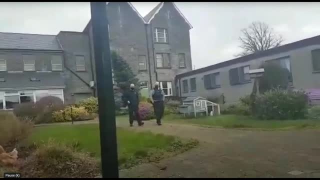 Nursing Home-two Gardai arrive as daughter tries to have a private conversation with her dying dad